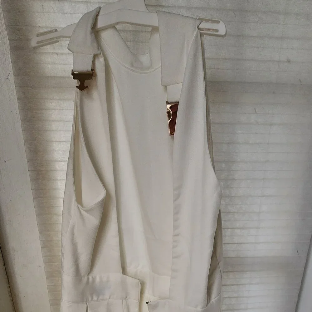 White haulted dress size m - Picture 7 of 9